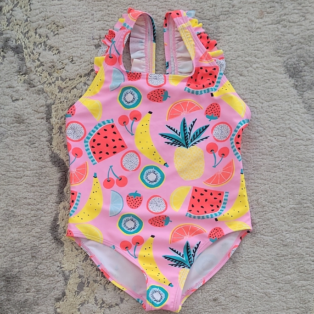 Kavkas Colorful Kids Swimwear with Fruit Print Size 4t